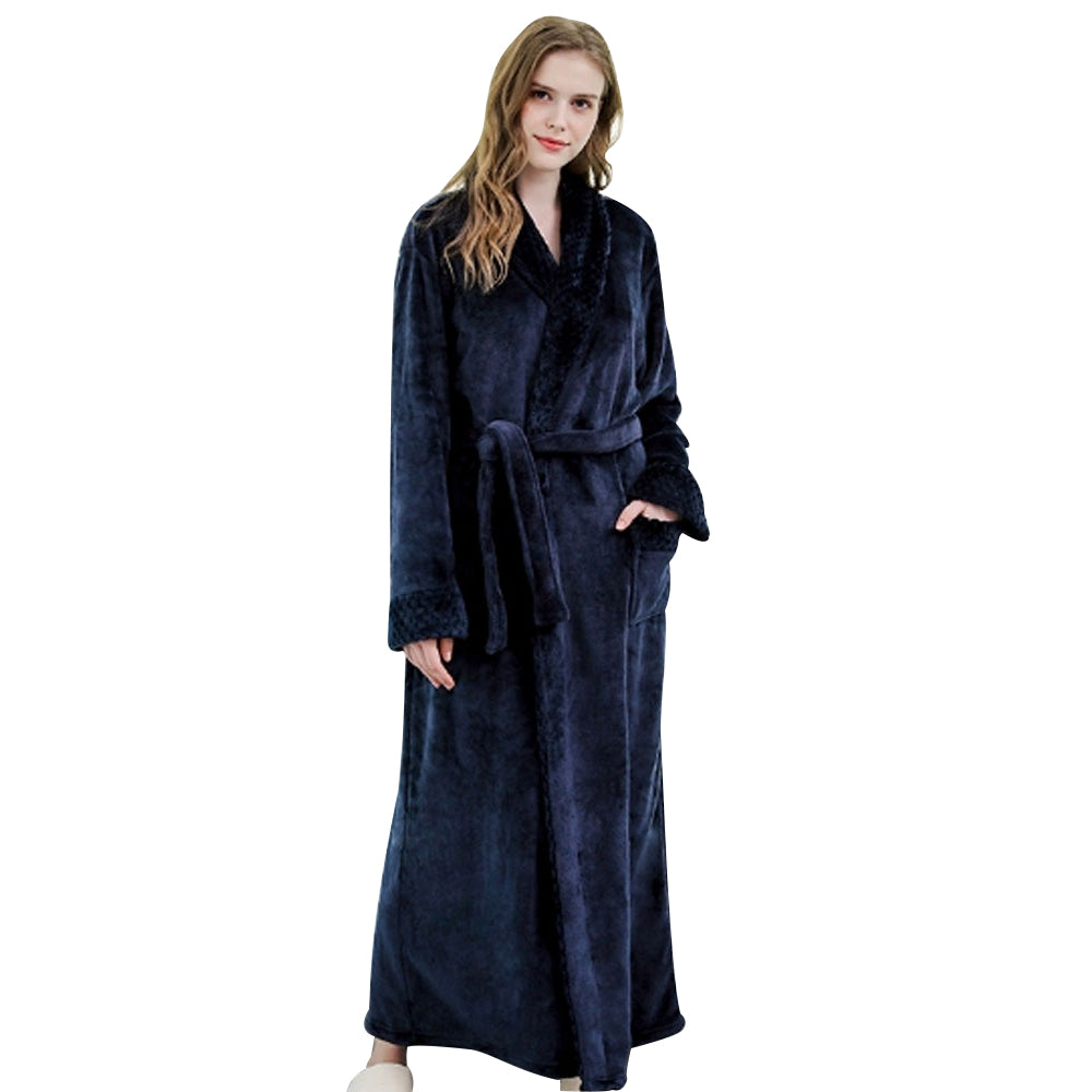 Women's Pink Plush Bathrobe