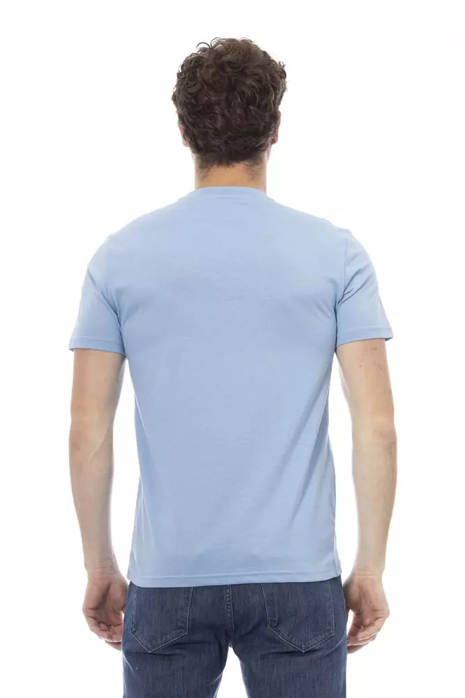 Baldinini Trend "Light Blue Cotton Men T-Shirt"
