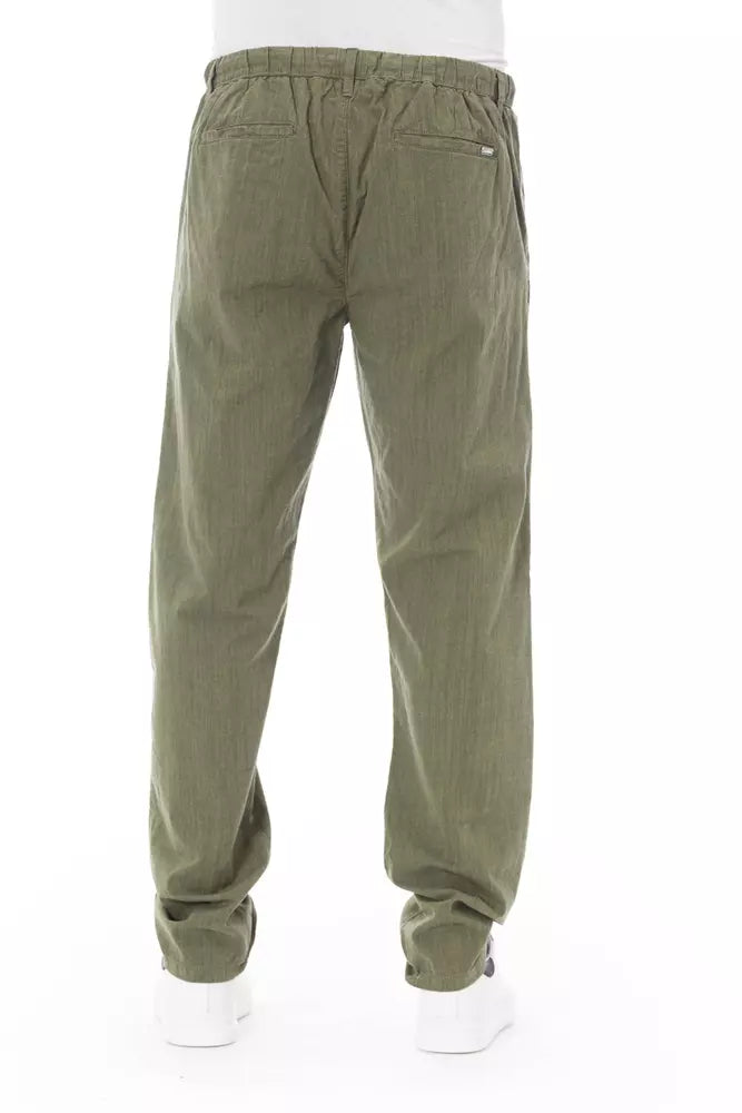 Baldinini Trend Army Cotton Men Chino Pant