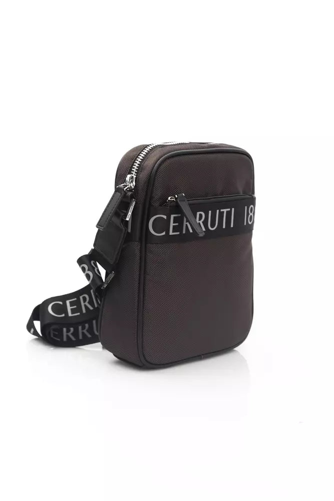 Cerruti 1881 Brown Nylon Mens Messenger Bag