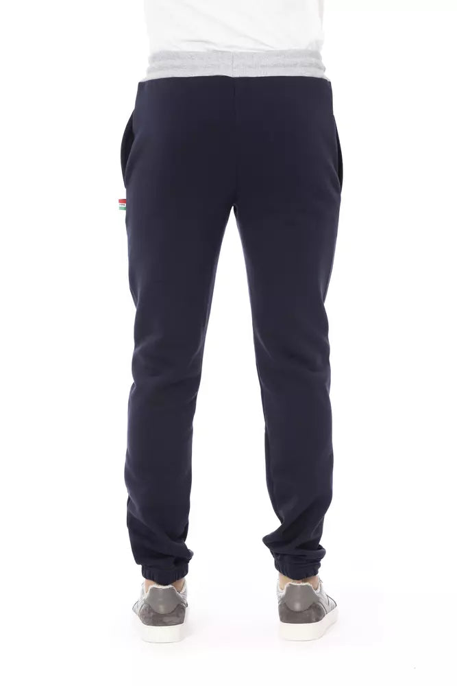Baldinini Trend Blue Cotton Men's Sport Pant