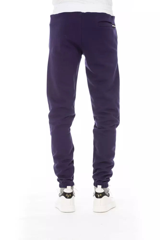 Baldinini Trend Purple Cotton Men Pant