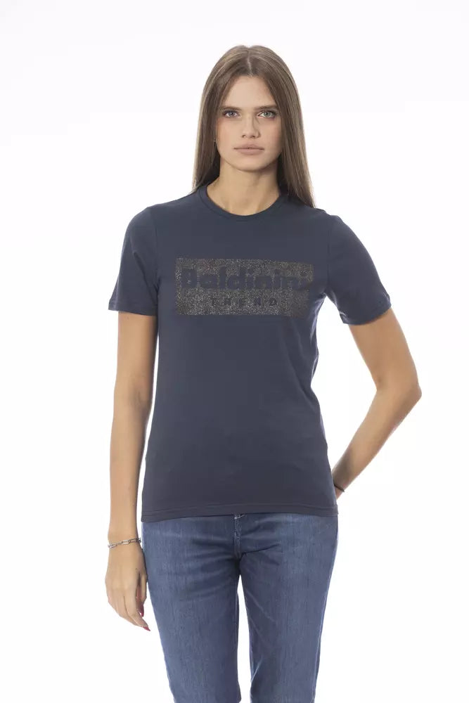Baldinini Trend Blue Cotton Women Top
