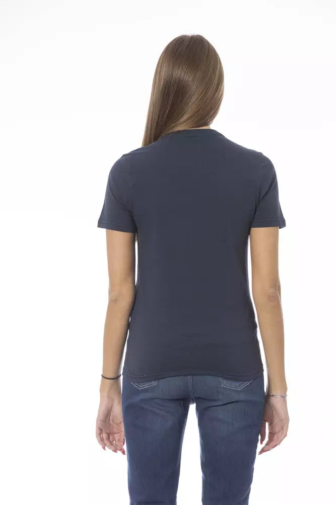 Baldinini Trend Blue Cotton Women Top