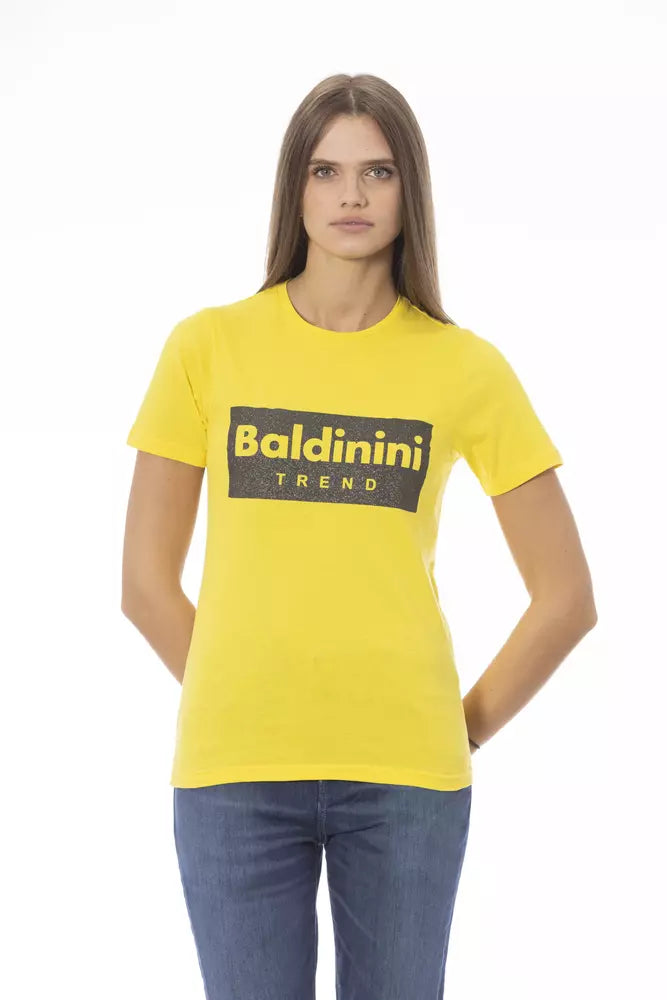 Baldinini Trend Yellow Cotton Women Top