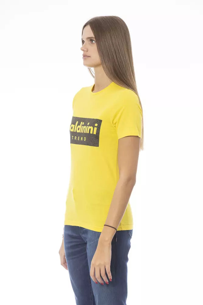 Baldinini Trend Yellow Cotton Women Top
