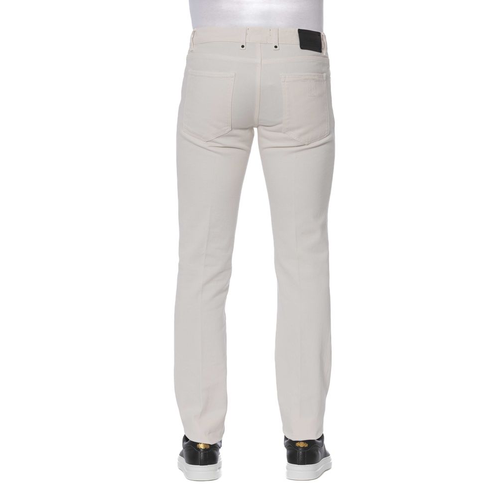 Trussardi White Cotton Men's Jeans