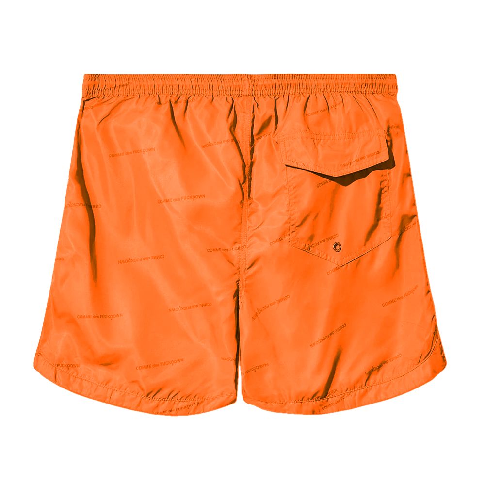 Comme Des Fuckdown Orange Polyester Men Swimwear