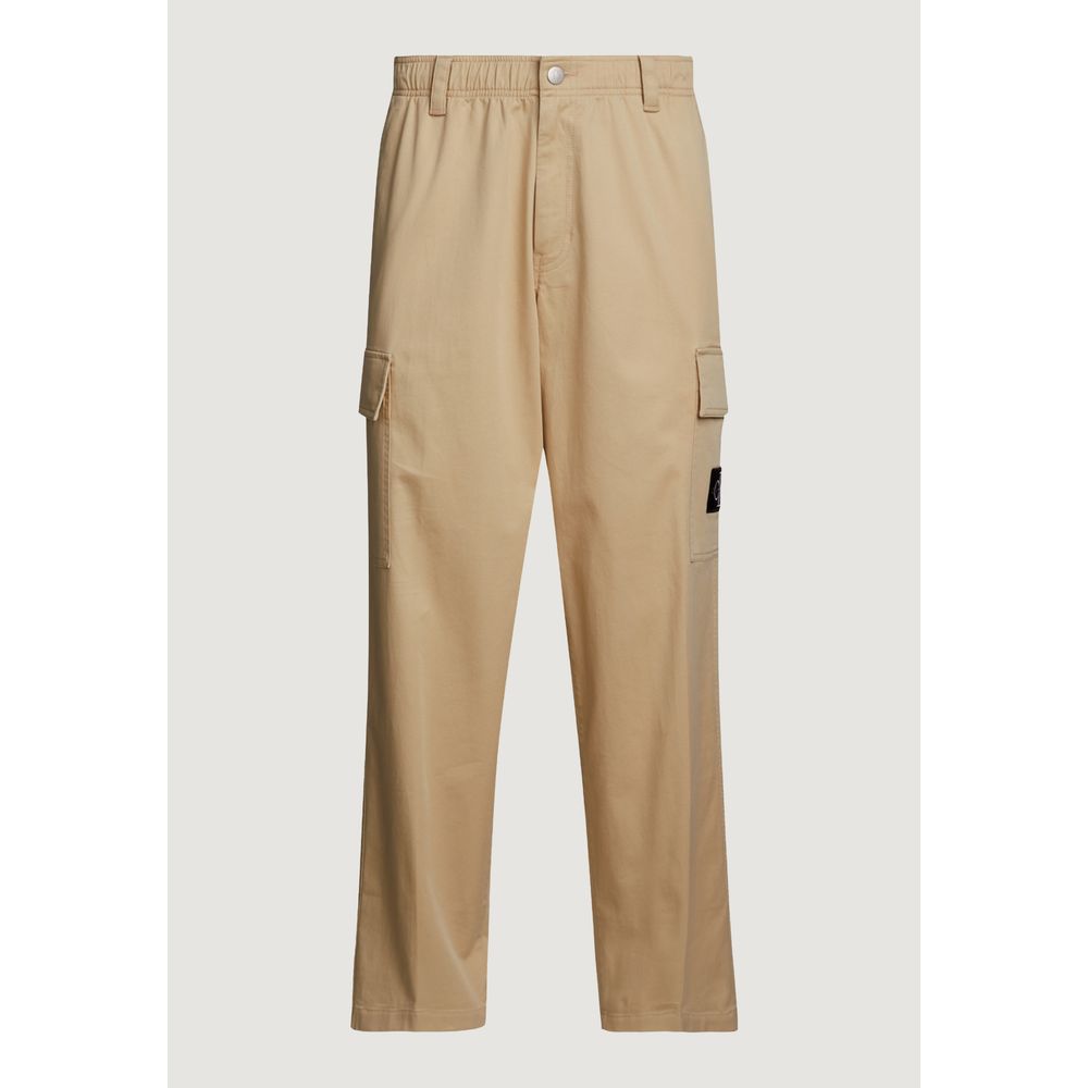 Calvin Klein Jeans Beige Recycled Cotton Jeans & Pant