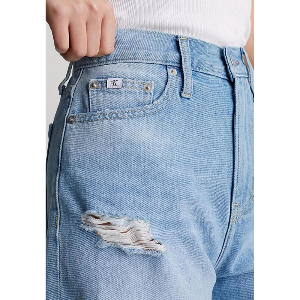 Calvin Klein Jeans Light Blue Cotton Short