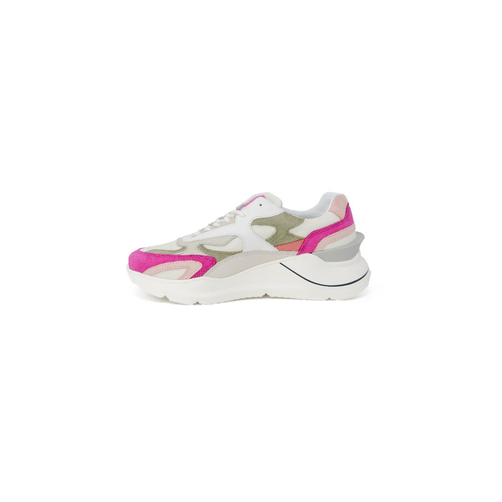 D.A.T.E Pink Suede Leather Sneaker