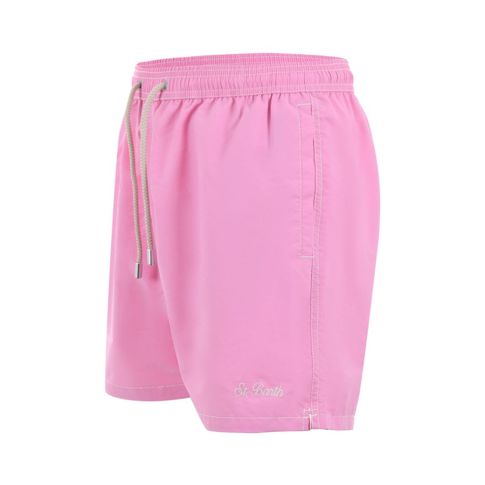 MC2 Saint Barth Pink Polyester Men Swim Trunks