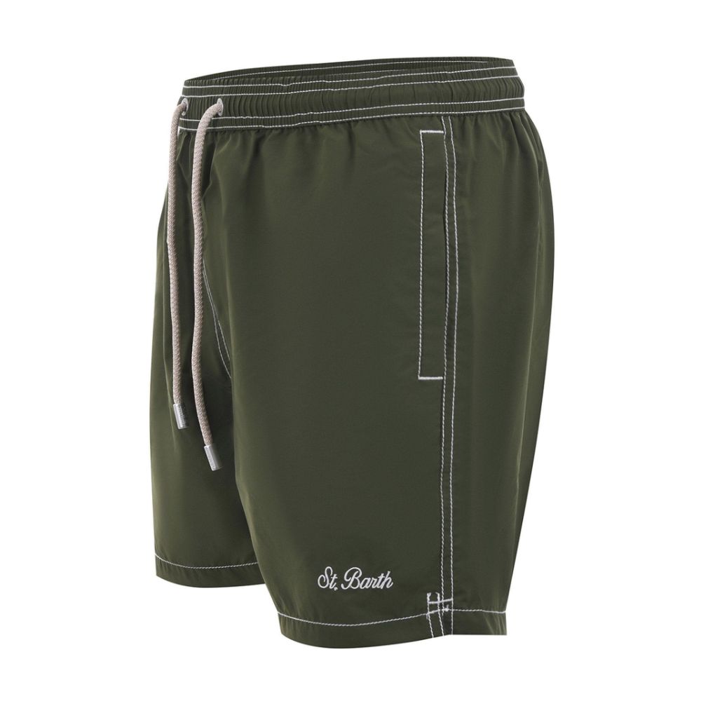 MC2 Saint Barth Green Polyester Men's Swimwear Boxer
