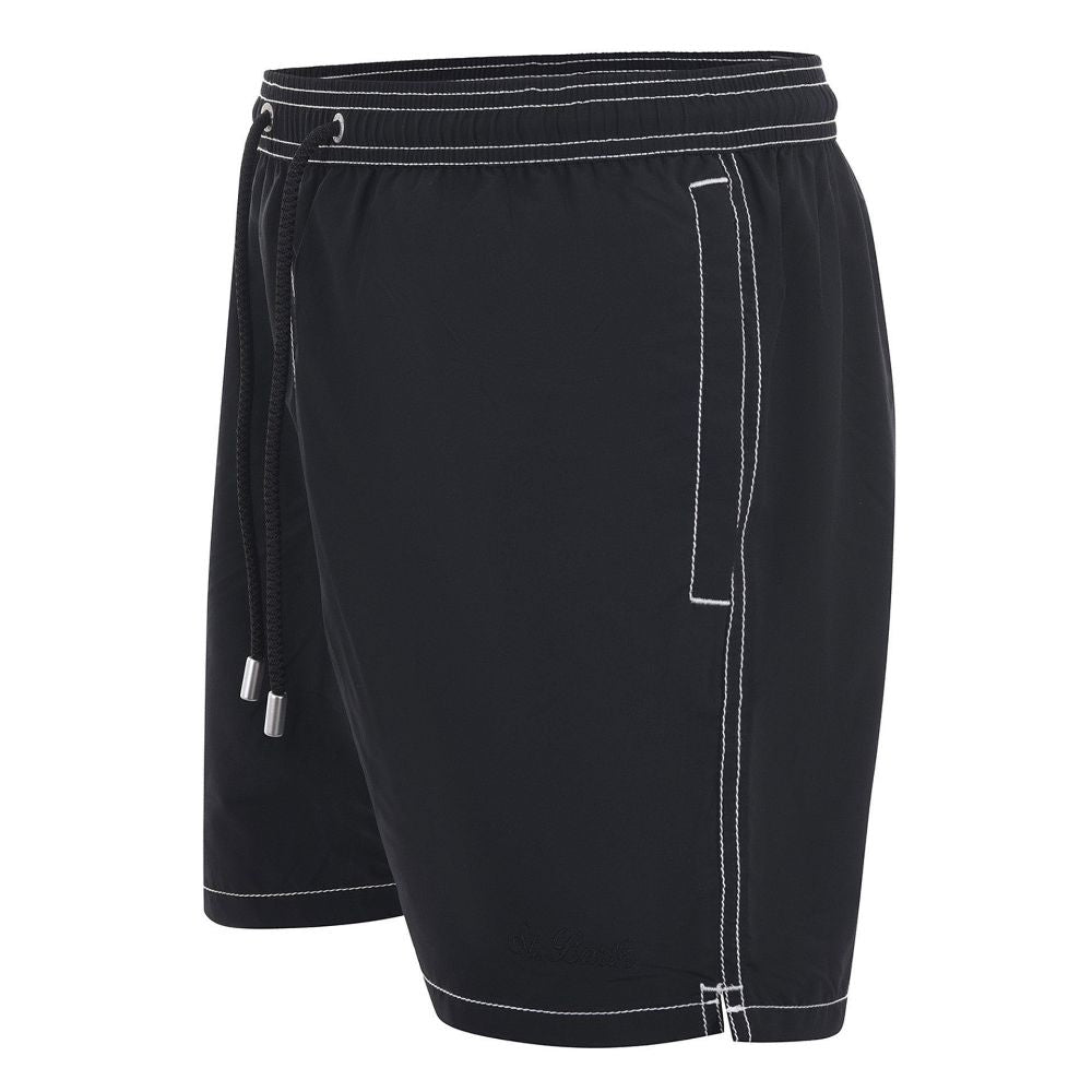 MC2 Saint Barth Black Polyester Men's Swimwear Trunk