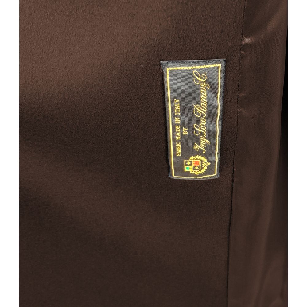 Made in Italy Brown Wool Women Coat
