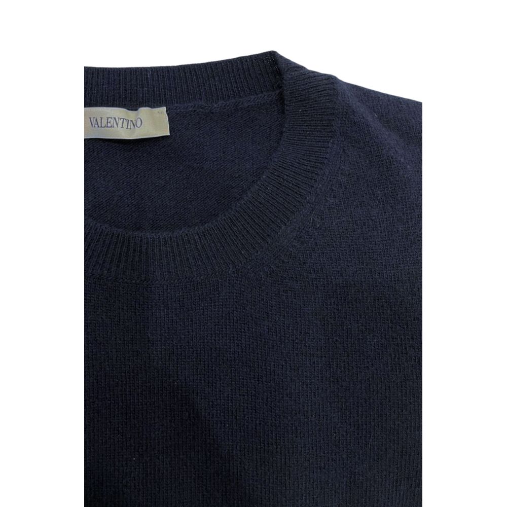 Valentino Blue Virgin Wool Men's Sweater