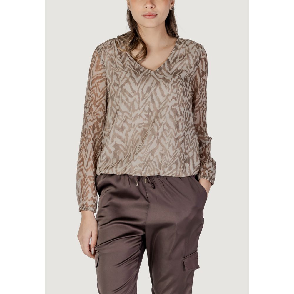 Street One Beige Polyester Shirt