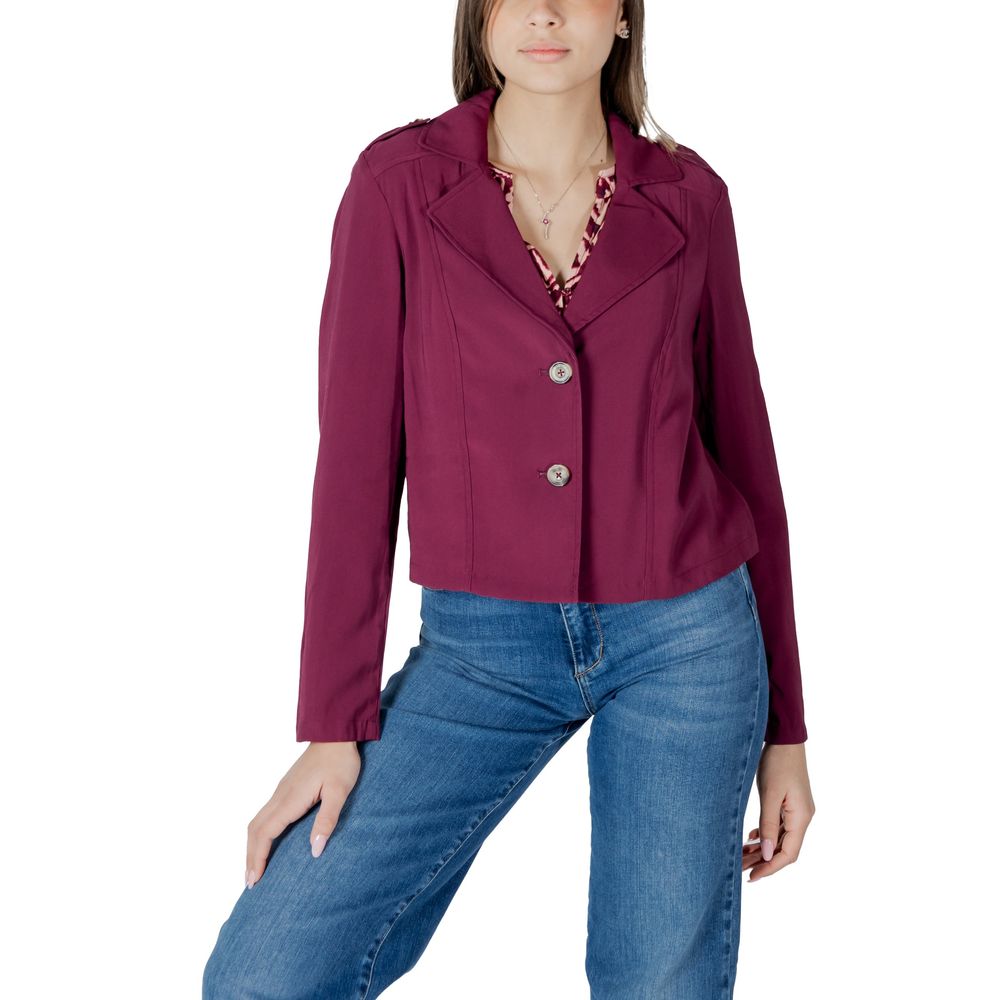 Street One Purple Viscose Jackets & Coat