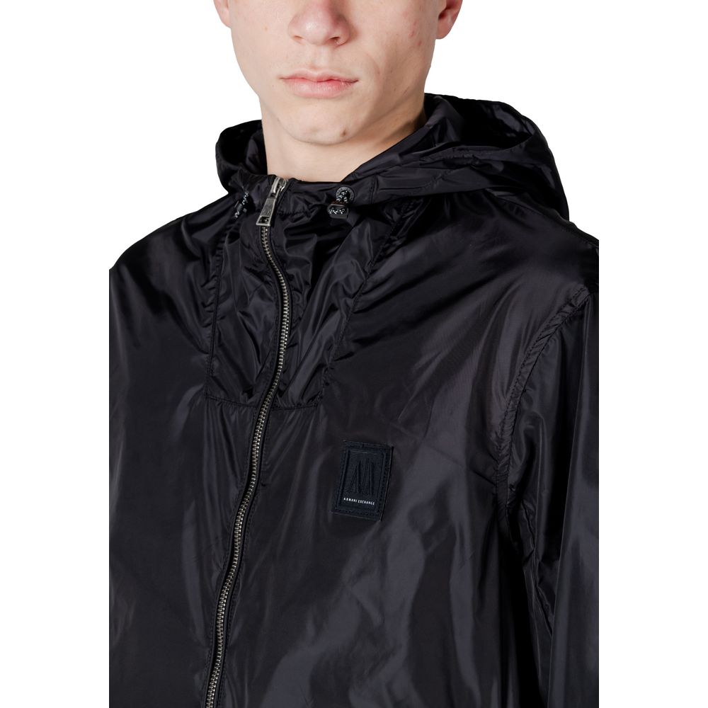 Armani Exchange Black Polyamide Jacket
