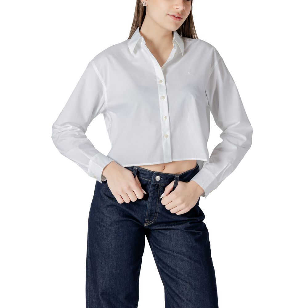 Calvin Klein Jeans White Cotton Shirt