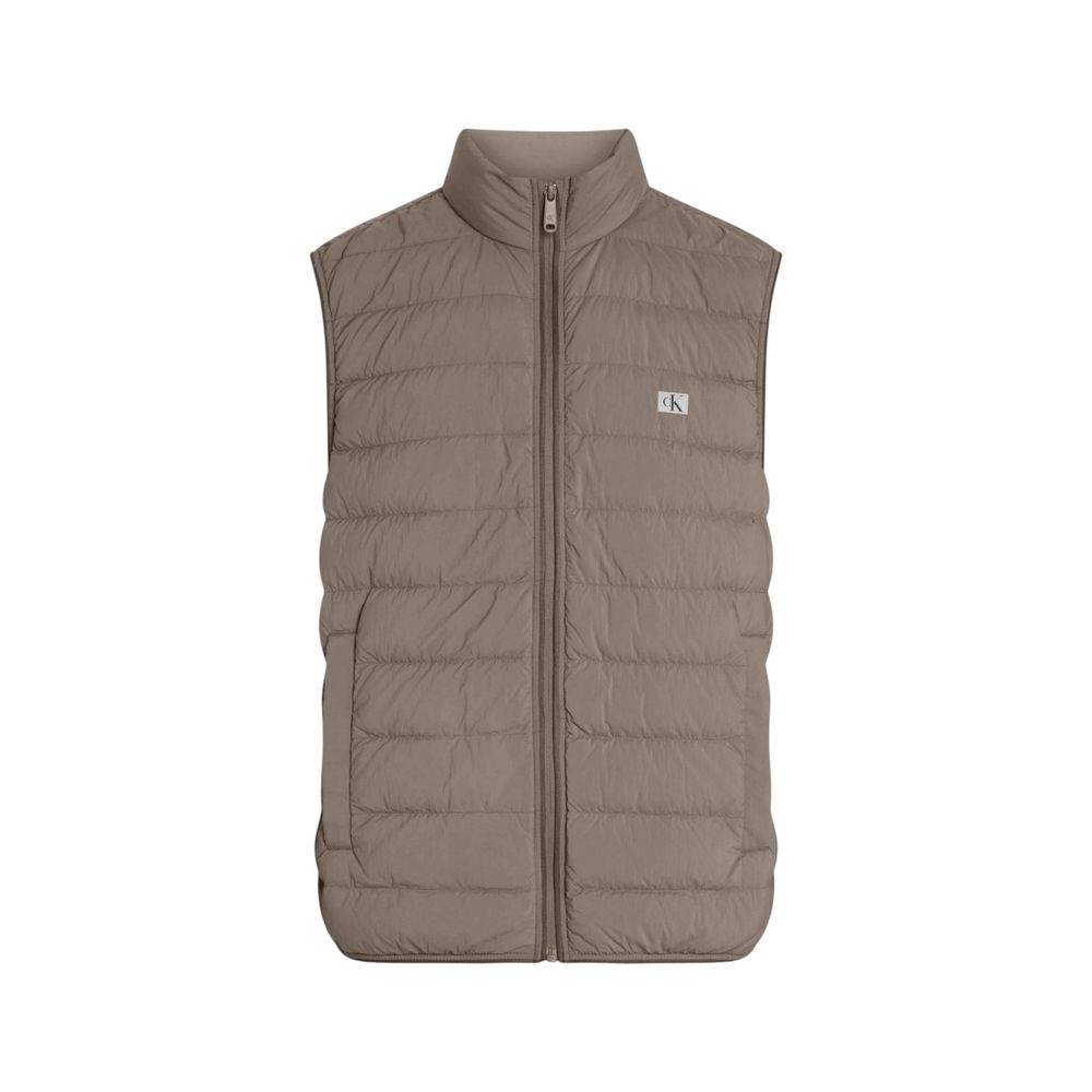 Calvin Klein Jeans Beige Recycled Polyamide Jacket