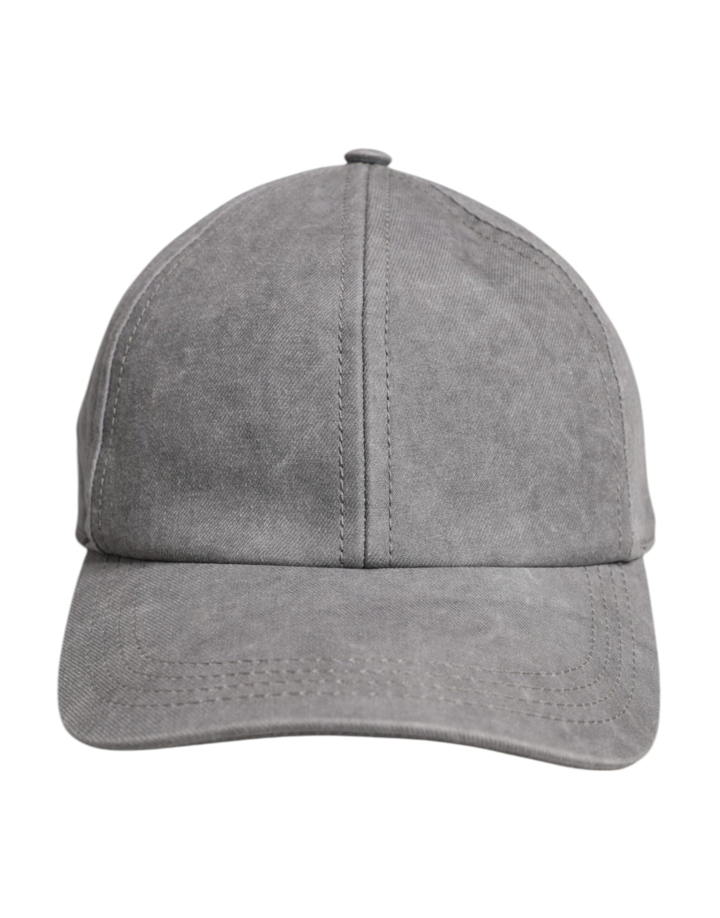 Dolce & Gabbana Gray Cotton 6 Panels Baseball Cap