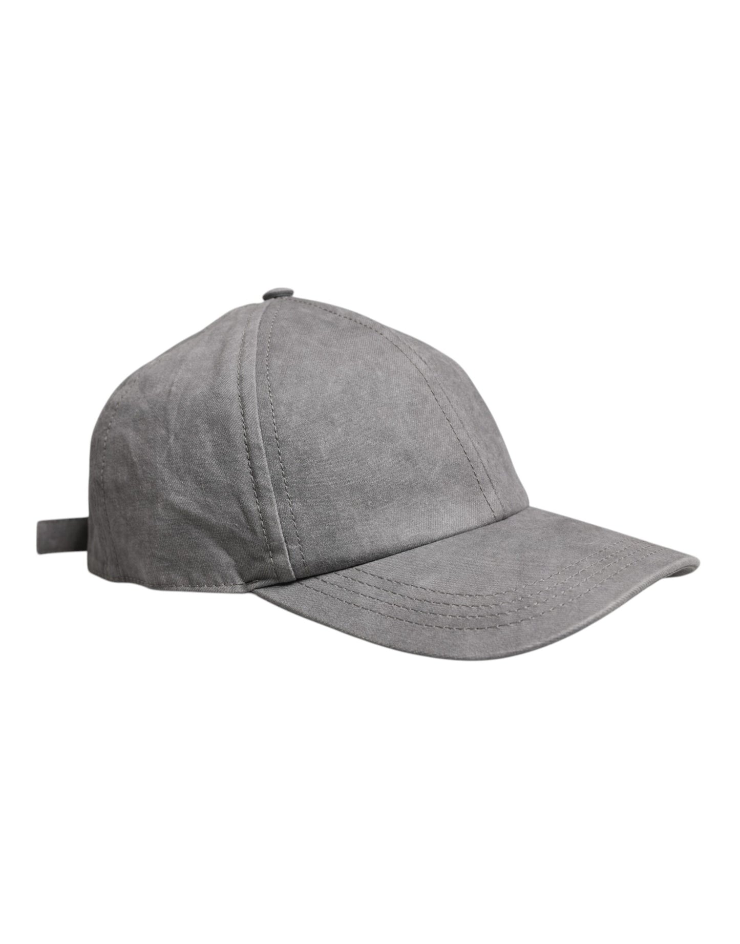 Dolce & Gabbana Gray Cotton 6 Panels Baseball Cap
