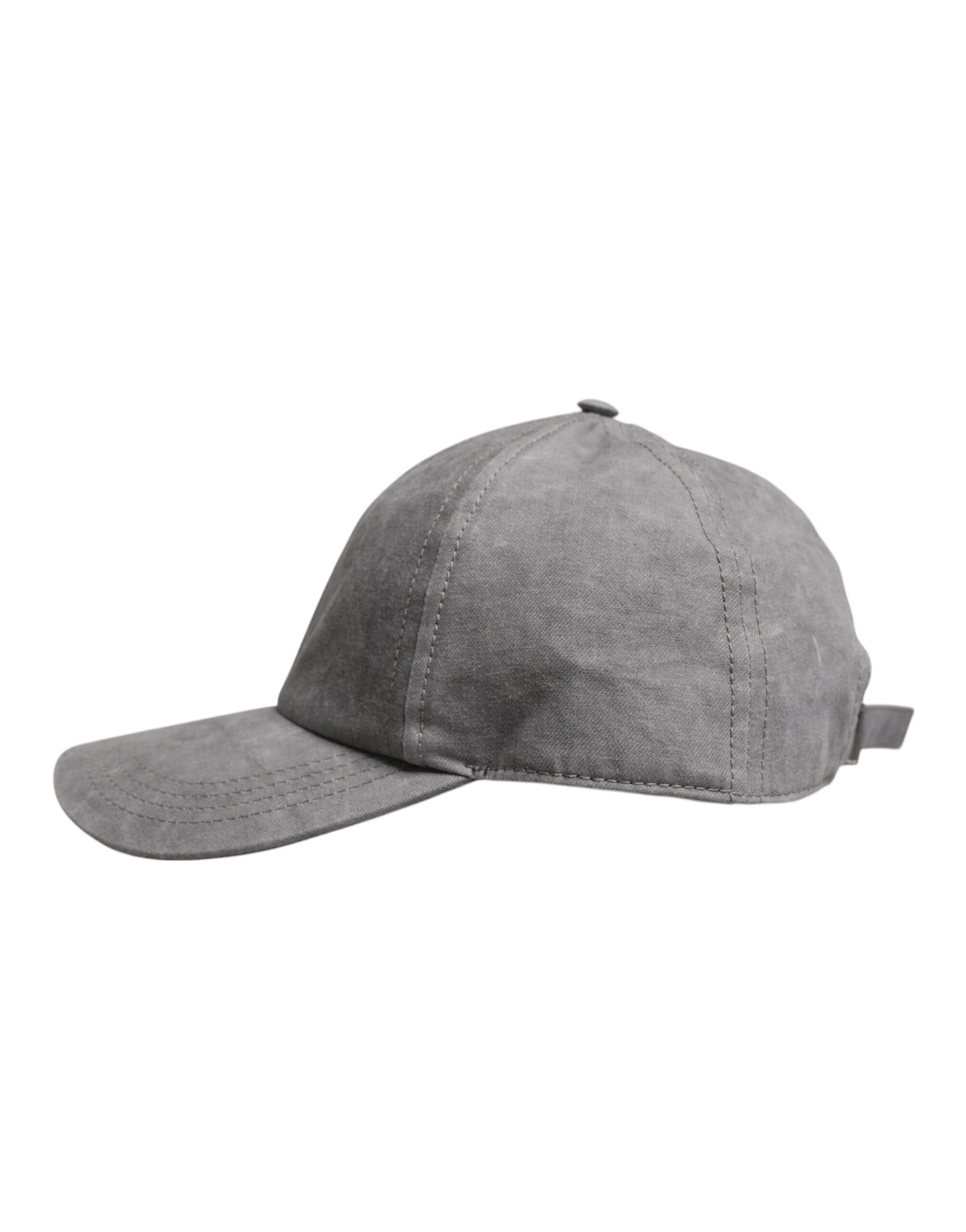 Dolce & Gabbana Gray Cotton 6 Panels Baseball Cap