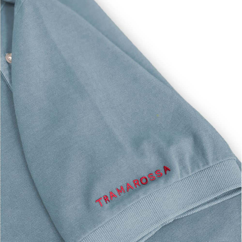Tramarossa Light Blue Cotton Polo Shirt