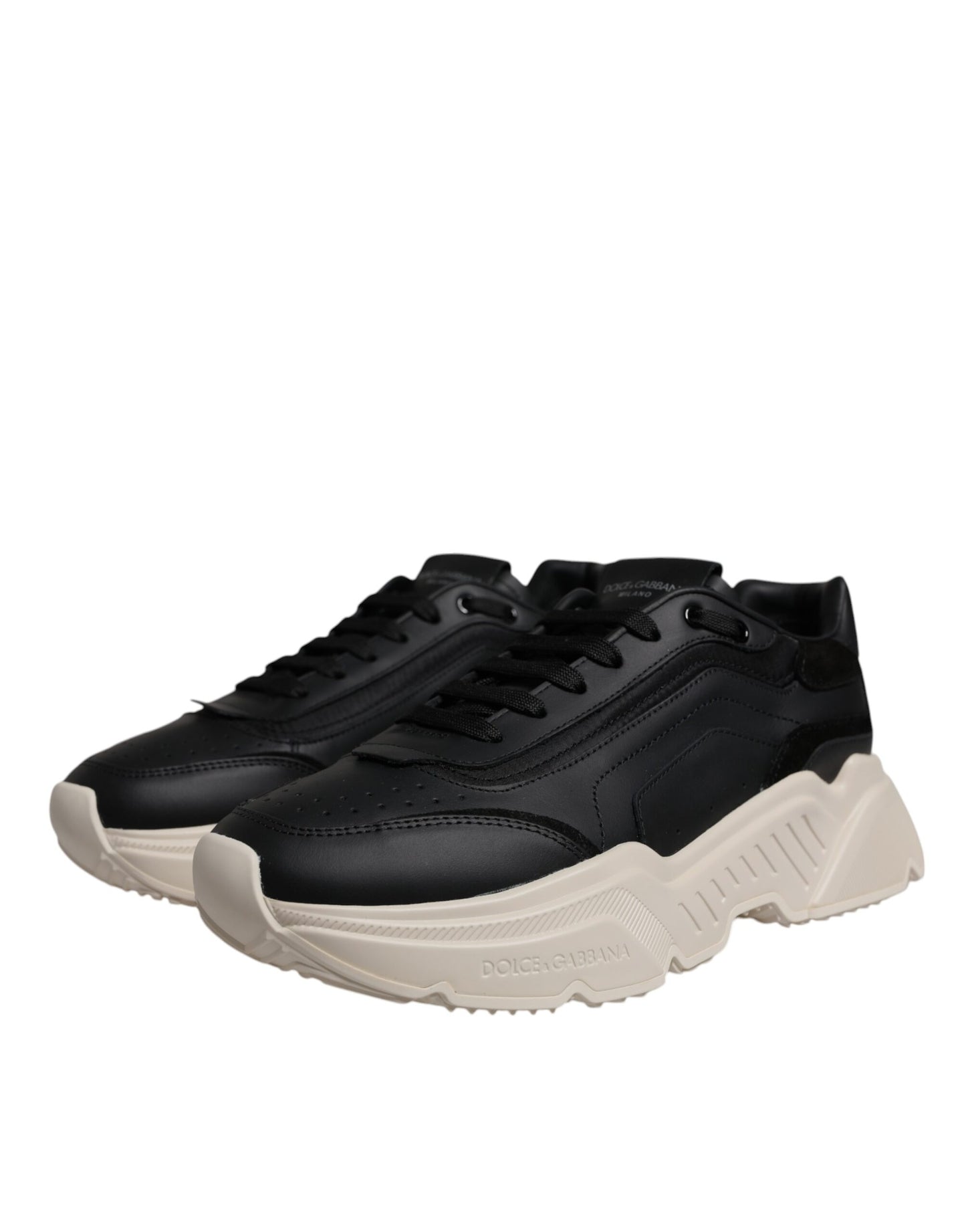 Dolce & Gabbana Black White Daymaster Low Top Sneakers Shoes