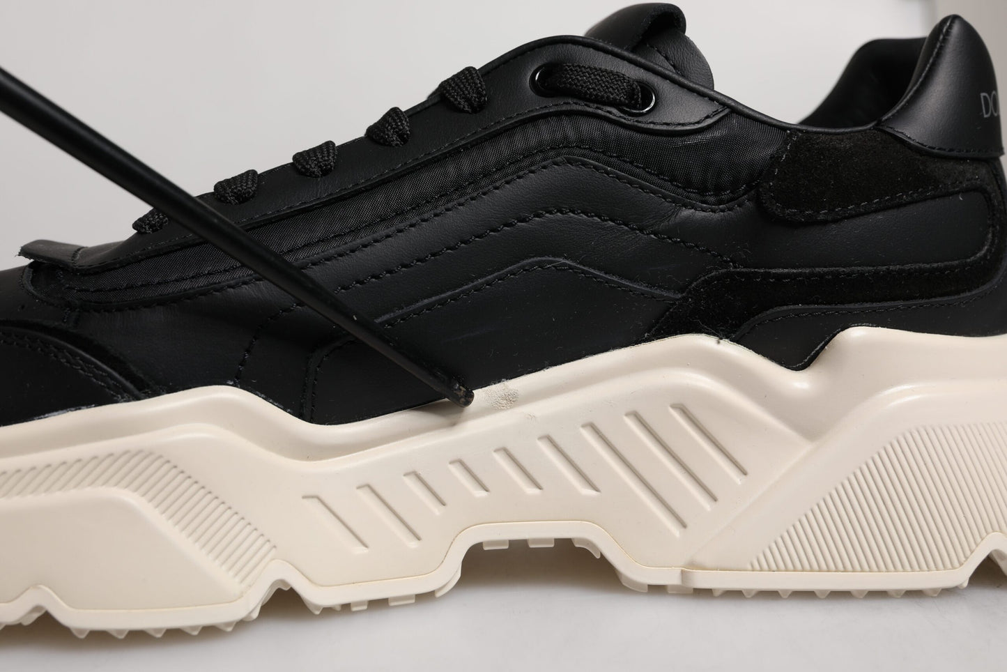 Dolce & Gabbana Black White Daymaster Low Top Sneakers Shoes