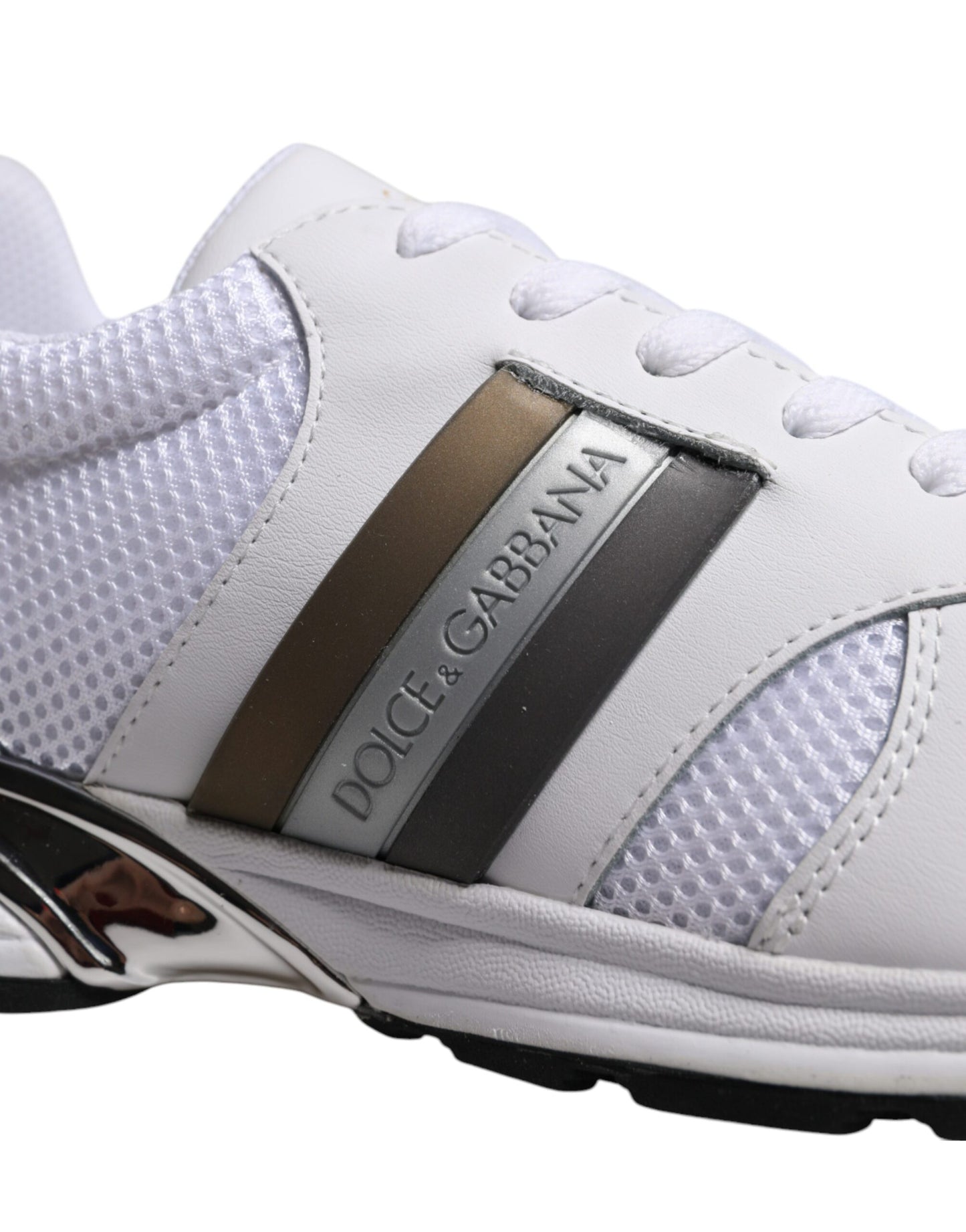 Dolce & Gabbana White Logo Casual Low Top Men Sneakers Shoes