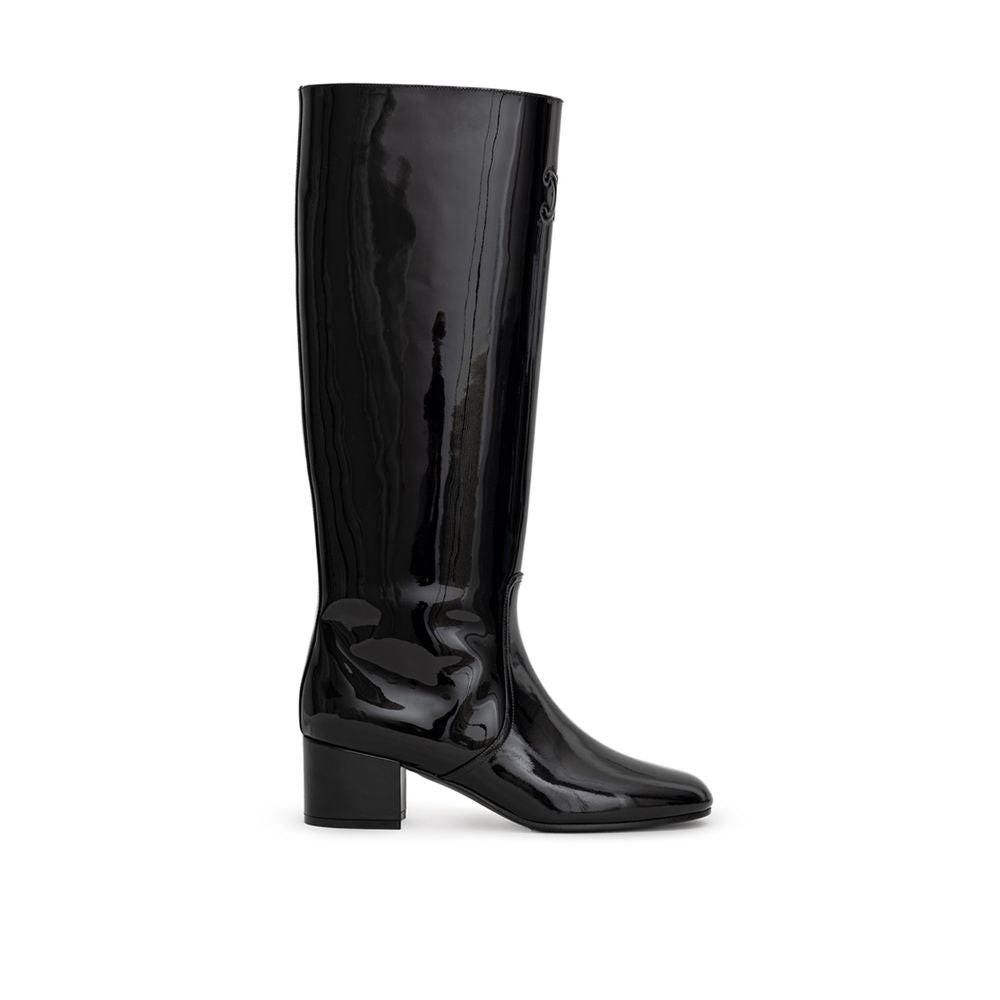 Celine Black Leather Boot
