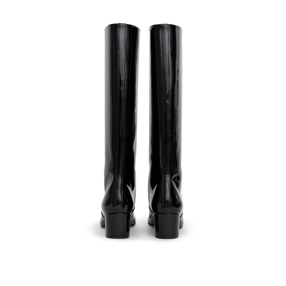 Celine Black Leather Boot