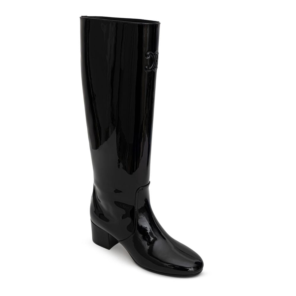 Celine Black Leather Boot