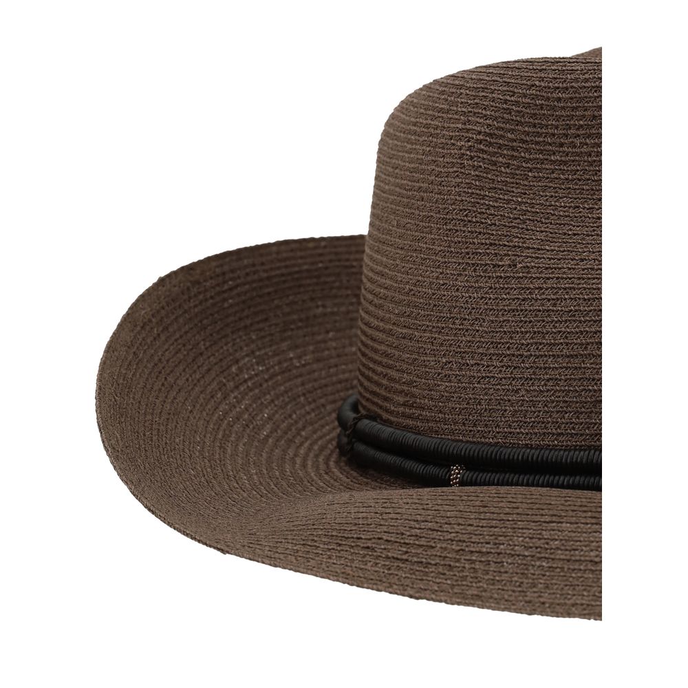 Brunello Cucinelli Fedora in hemp and techno cotton