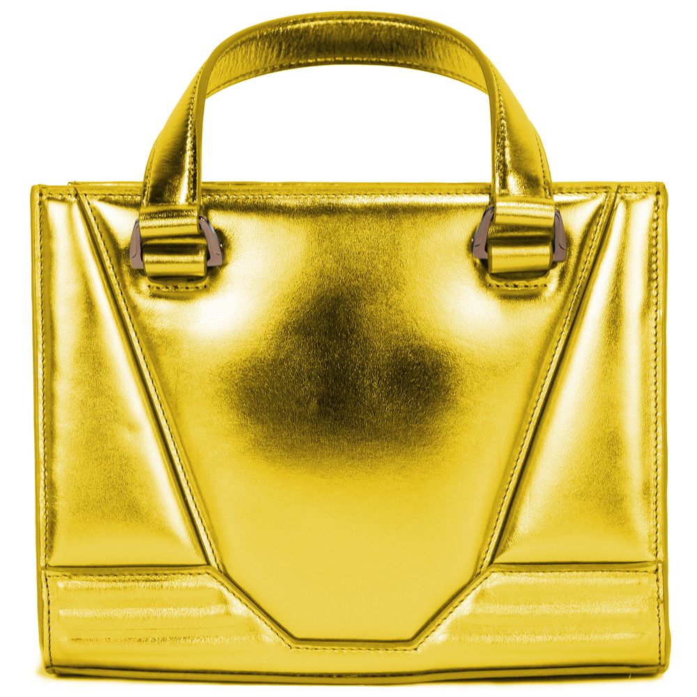 Ferrari Yellow Leather Handbag