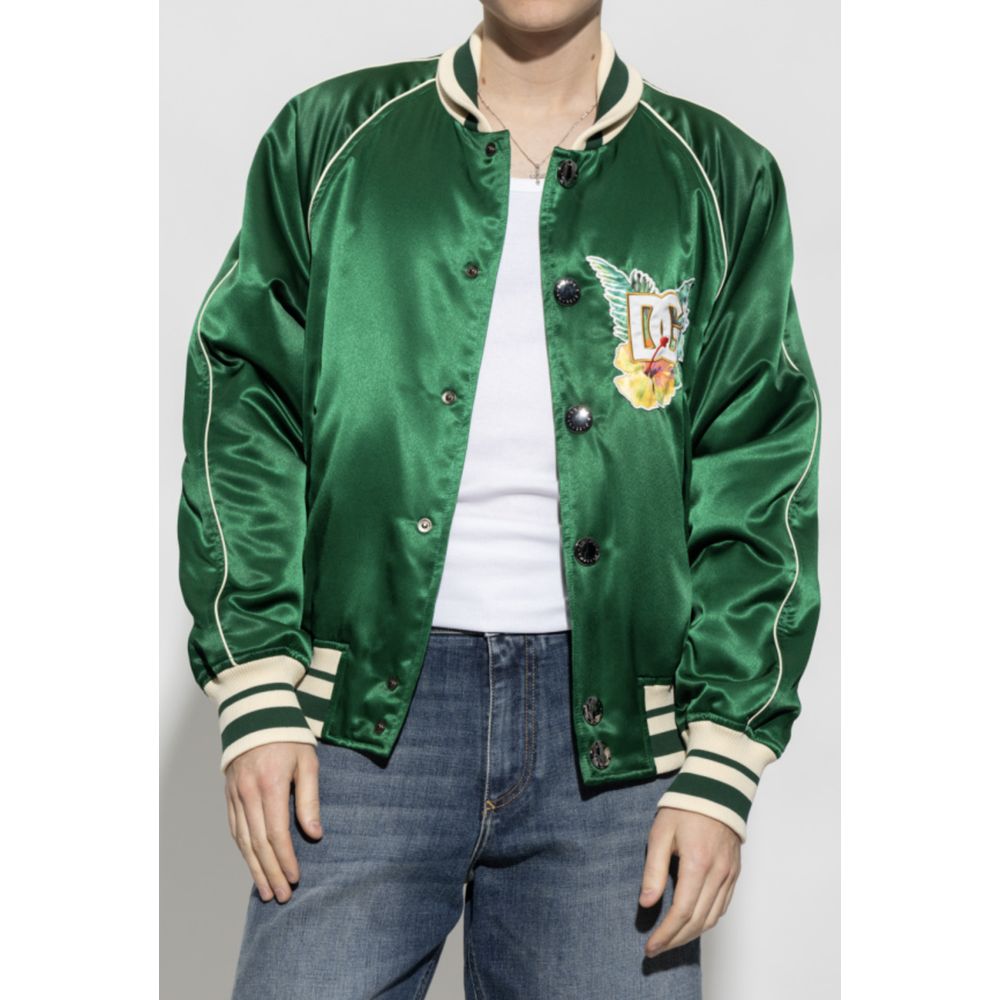 Dolce & Gabbana Green Polyester Jacket