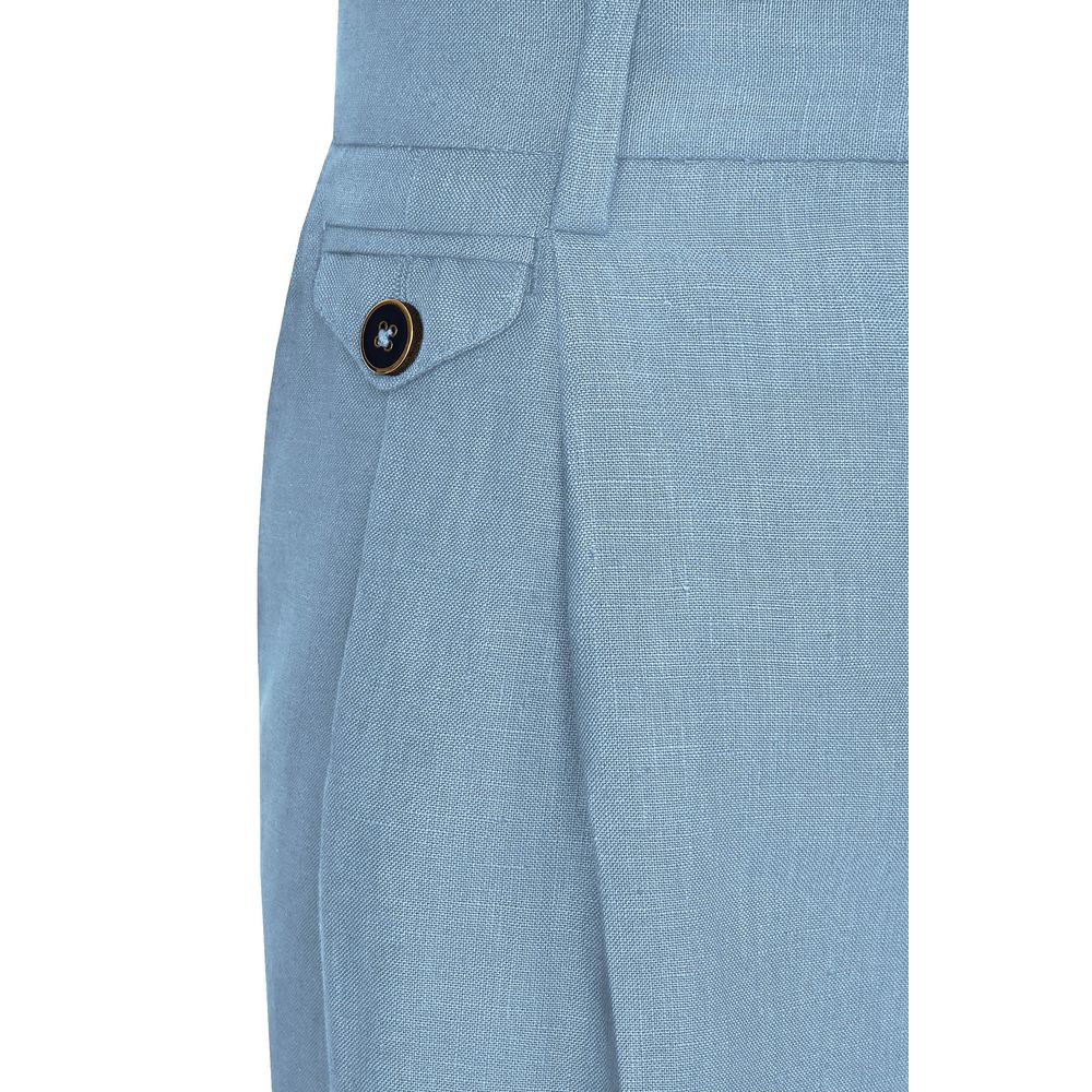 Dolce & Gabbana Light Blue Linen Short