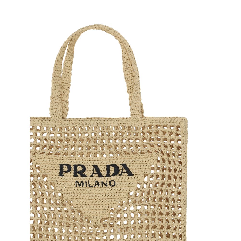 Prada Raffia Shoulder Bag