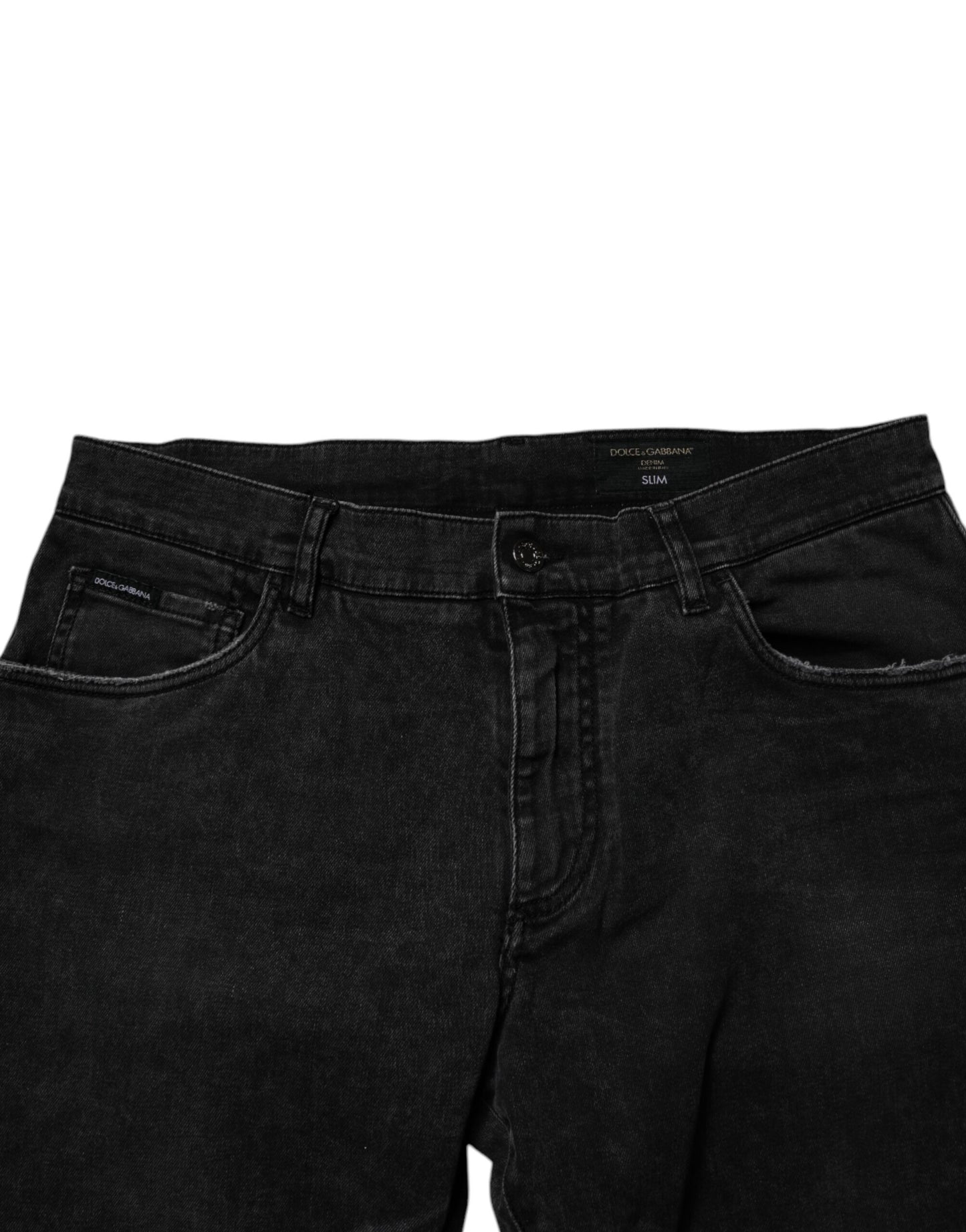 Dolce & Gabbana Light Blue Leaf Cotton Classic Men Denim Jeans