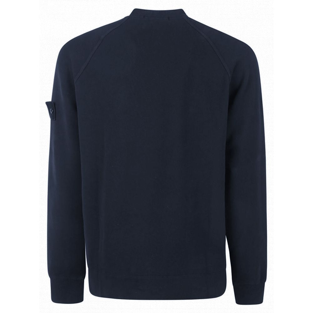 Stone Island Blue Cotton Sweater