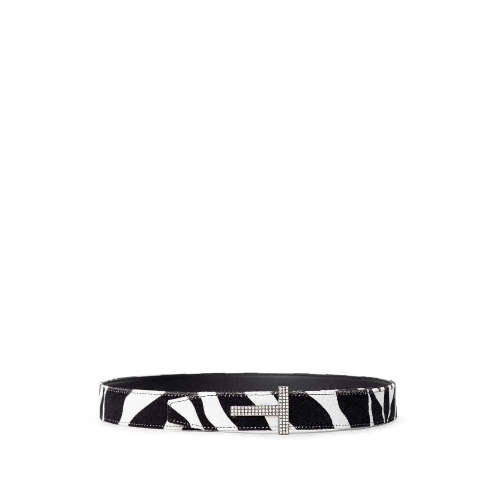 Tom Ford White Leather Belt