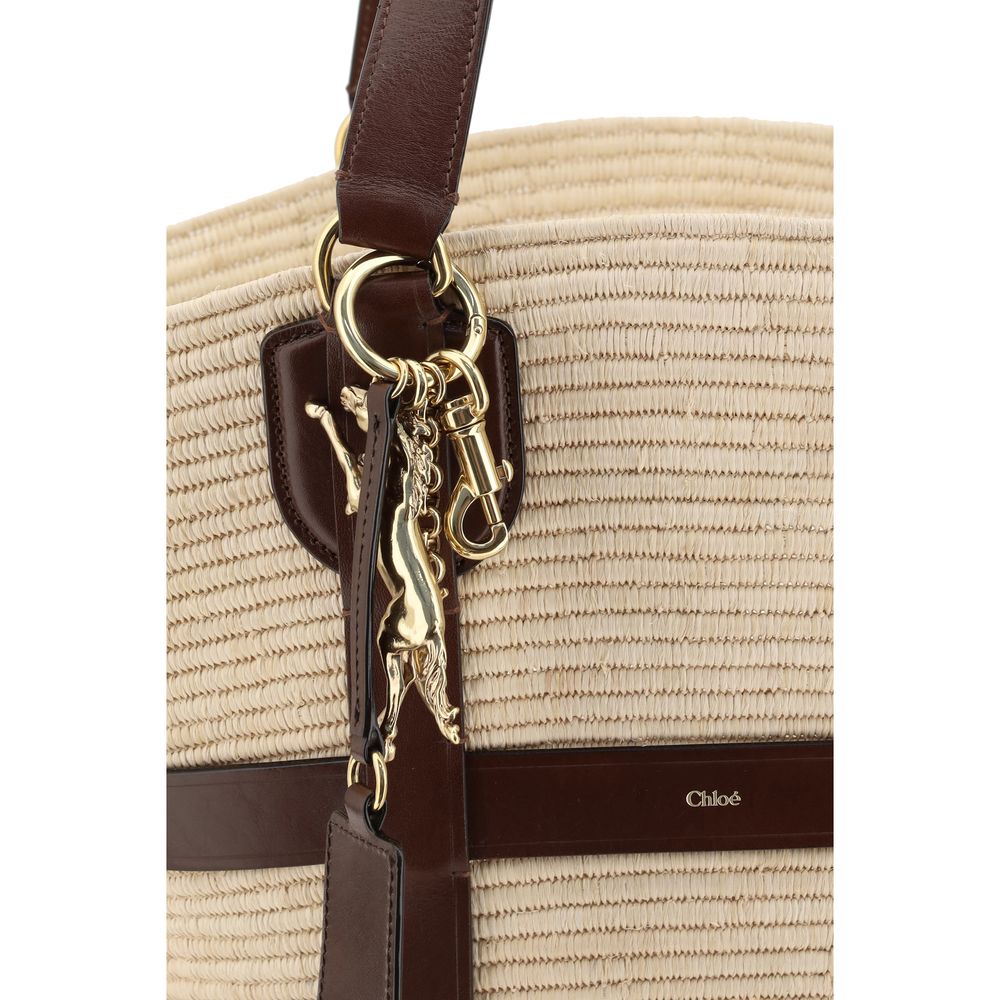 Chloé Kerala 25 raffia Shoulder Bag
