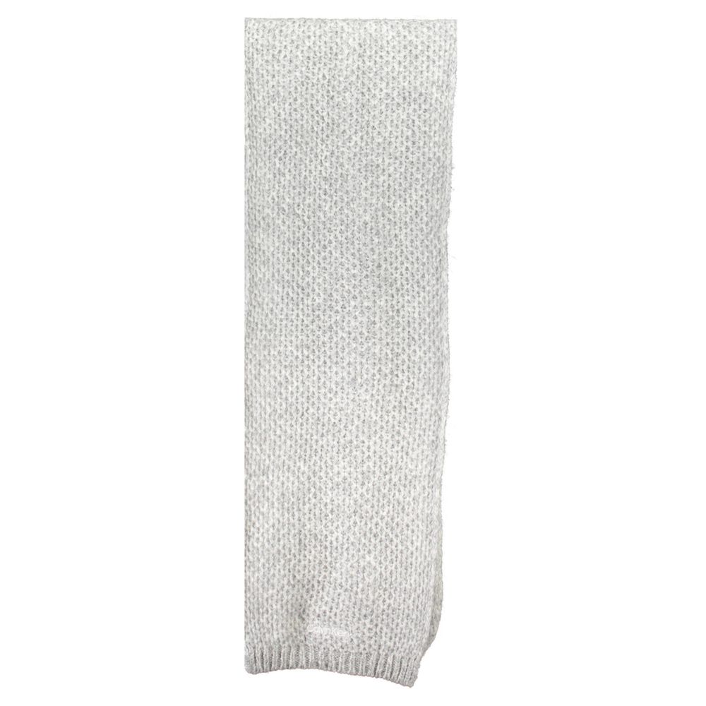 Calvin Klein Gray Alpaca Wool Women Scarf