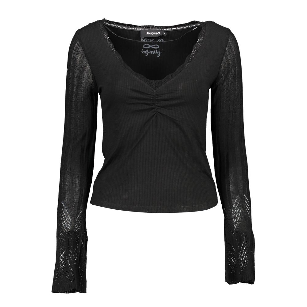 Desigual Black Viscose Women Sweater