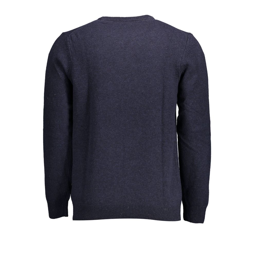 Lyle & Scott Blue Wool Men Sweater