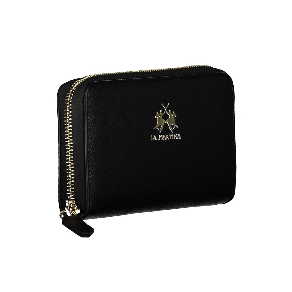 La Martina Black Polyethylene Women Wallet