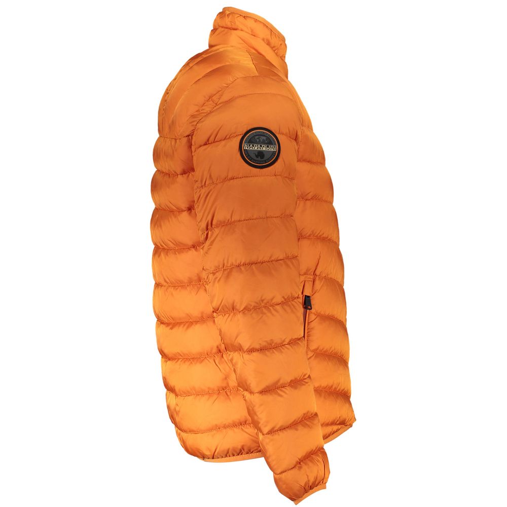 Napapijri Orange Polyamide Men Jacket
