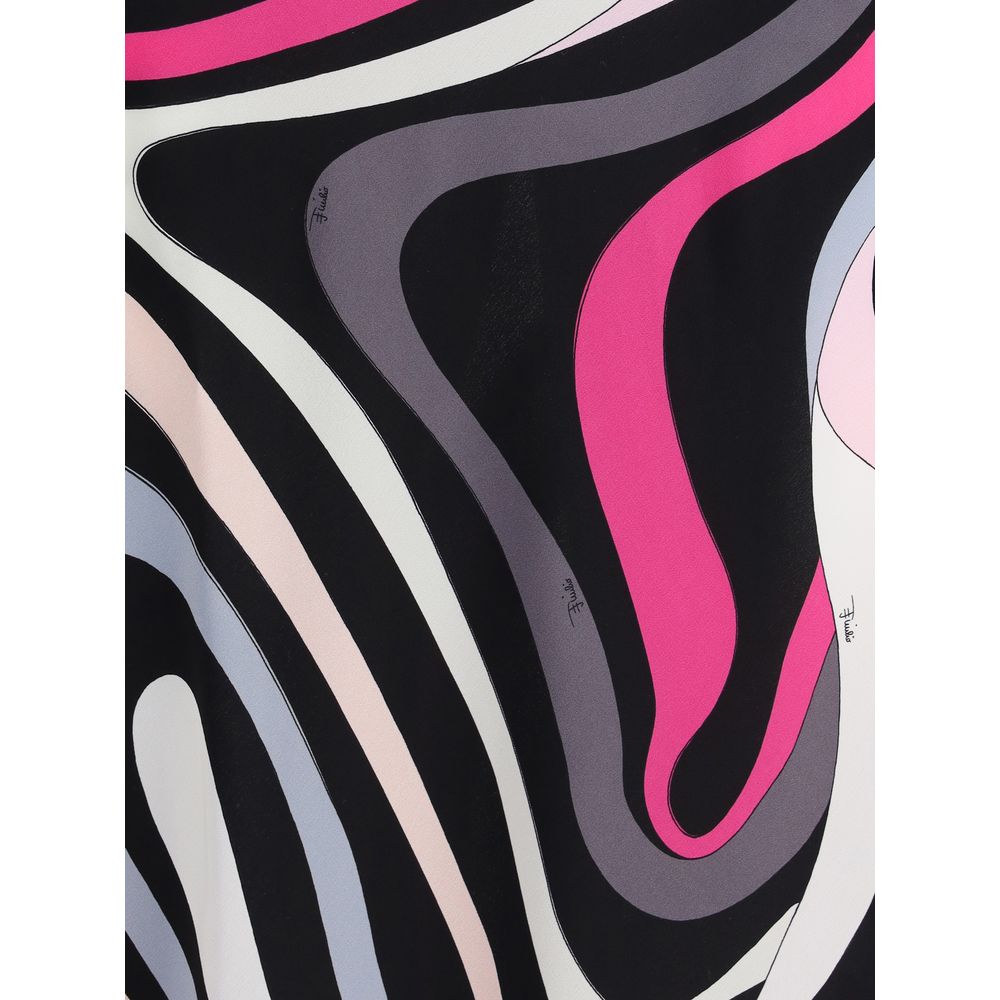 Emilio Pucci Marmo print long Dress